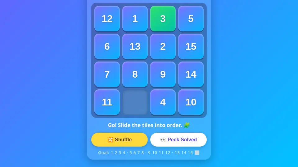 Sliding Puzzle