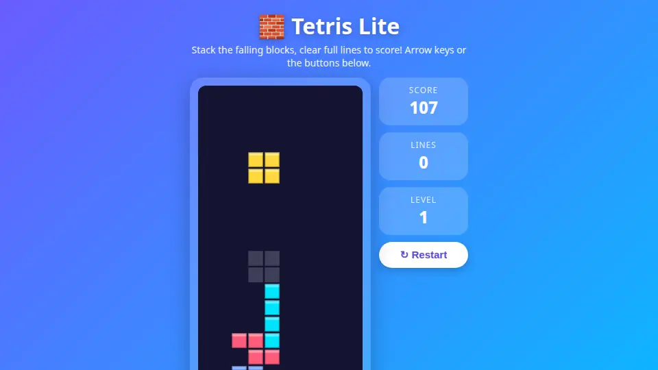 Tetris Lite